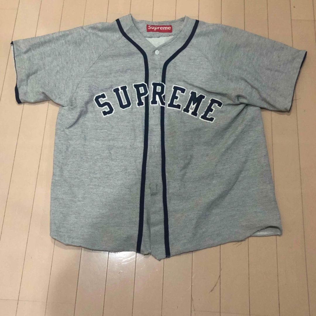 トップス初期SUPREME ベースボールシャツ　サイズL