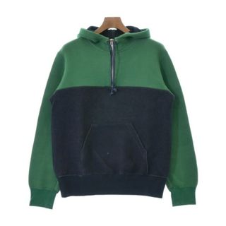 サカイ(sacai)のsacai サカイ スウェット 1(S位) 緑x紺 【古着】【中古】(スウェット)