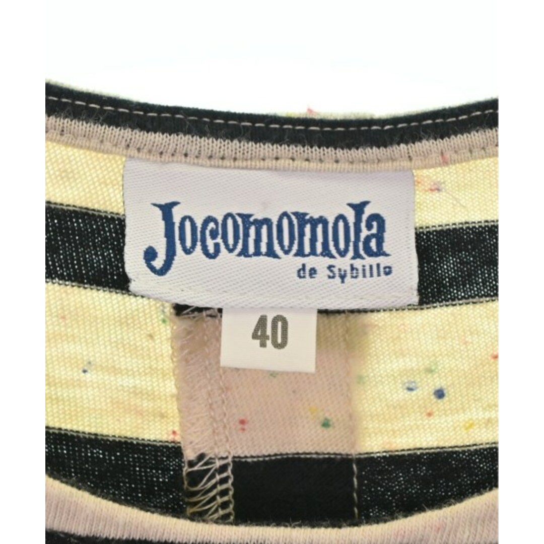 Jocomomola(ホコモモラ)のJocomomola ワンピース 40(M位) クリームx黒(ボーダー) 【古着】【中古】 レディースのワンピース(ひざ丈ワンピース)の商品写真