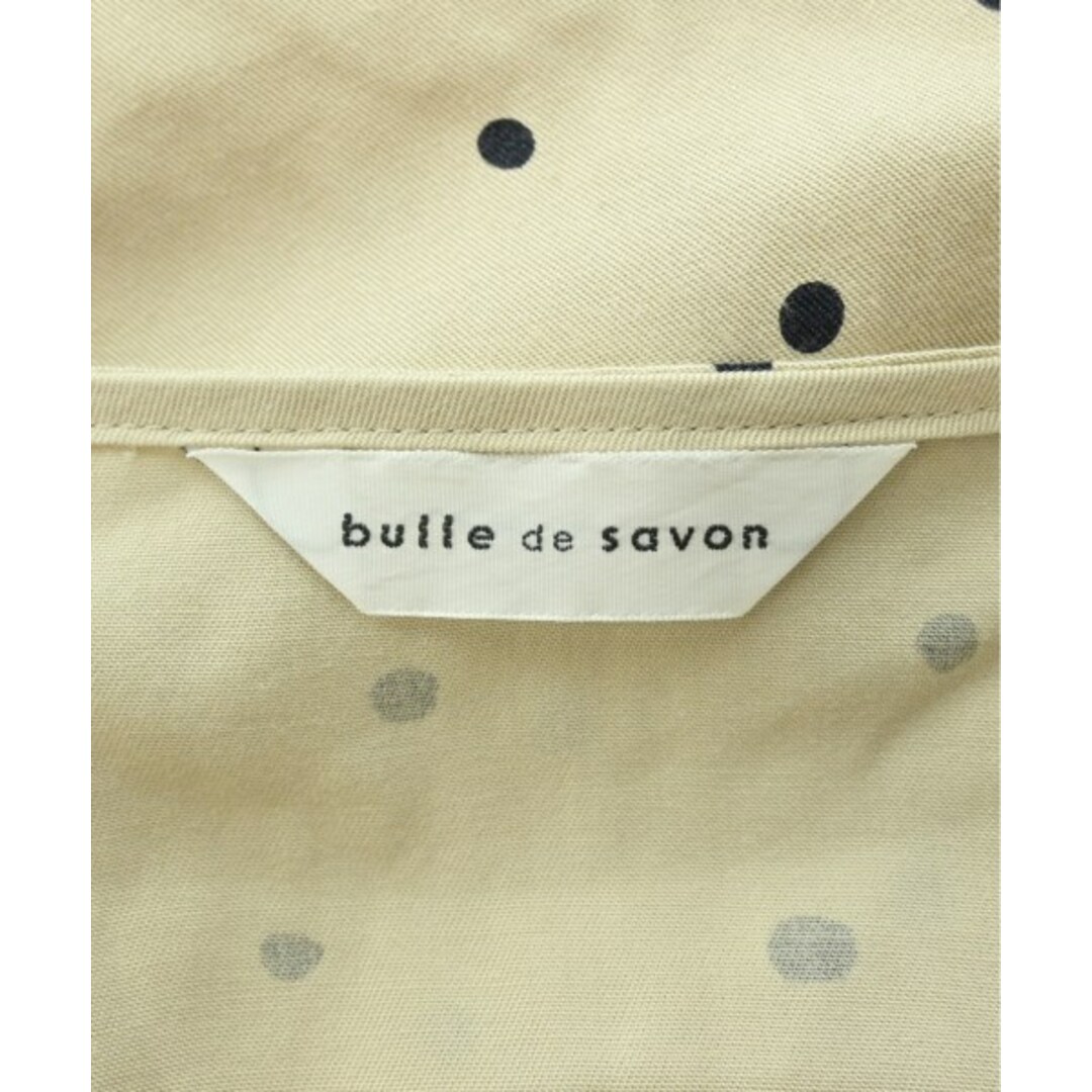 bulle de savon(ビュルデサボン)のbulle de savon ワンピース F ベージュx黒(ドット) 【古着】【中古】 レディースのワンピース(ひざ丈ワンピース)の商品写真