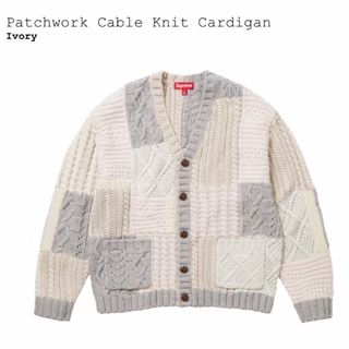 シュプリーム(Supreme)のSupreme Patchwork Cable Knit Cardigan XL(カーディガン)