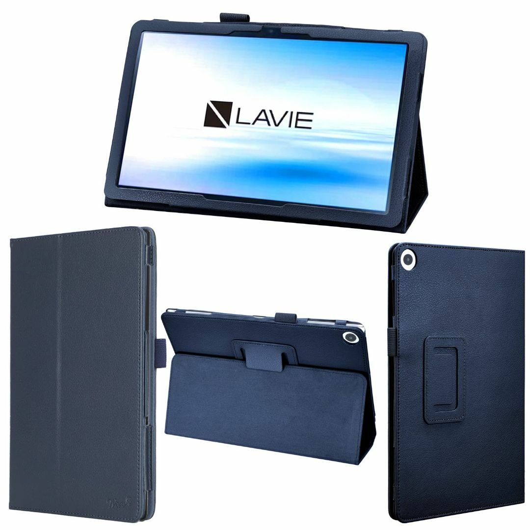 【色: ダークブルー】wisers LAVIE T10 タブレットケース (ダー