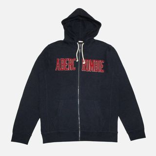 アバクロンビーアンドフィッチ(Abercrombie&Fitch)の★新品★アバクロンビー&フィッチ★スウェットフルジップパーカー (Navy/M)(パーカー)