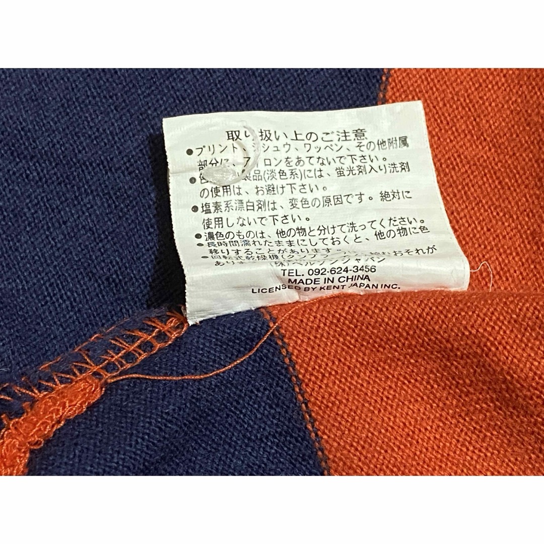 VAN Jacket(ヴァンヂャケット)のVAN／⑩長袖 ポロシャツ（Ｍ）／オレンジ＆ネイビー系 メンズのトップス(ポロシャツ)の商品写真