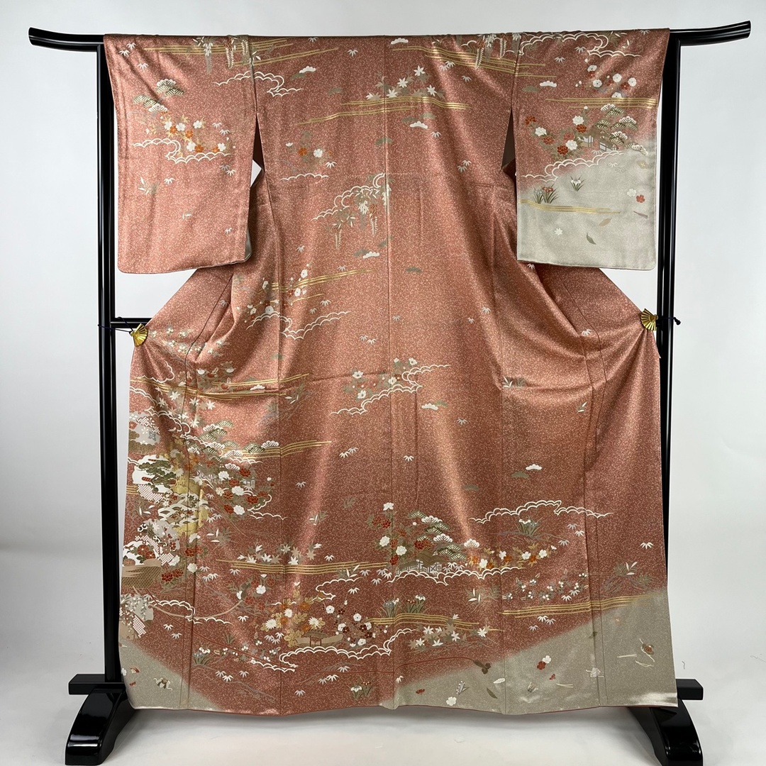 訪問着 身丈165cm 裄丈64cm 正絹 美品 秀品-