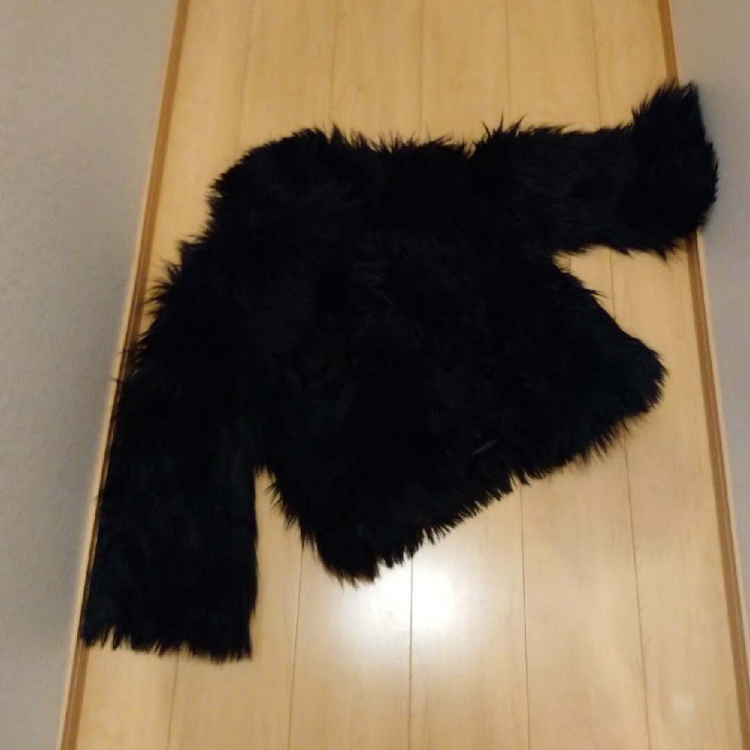 EMODA ブラックファーコート 黒ファーコート-