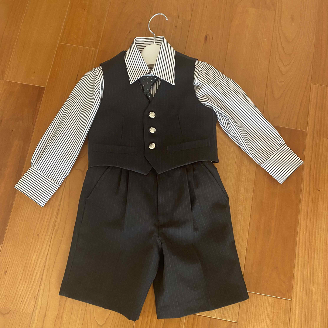 キッズフォーマル　男の子　4点セット　　95センチ キッズ/ベビー/マタニティのキッズ服男の子用(90cm~)(ドレス/フォーマル)の商品写真