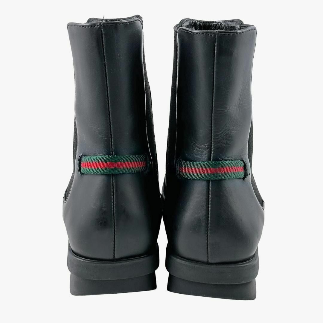 Gucci - ☆美品☆グッチ GUCCI サイドゴアブーツ シェリーライン 黒