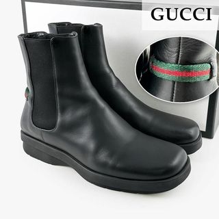 Gucci - ☆美品☆グッチ GUCCI サイドゴアブーツ シェリーライン 黒