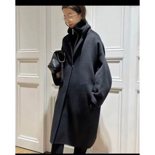 DEUXIEME CLASSE - MUSE de Deuxieme Classe tweed Vネックコートの