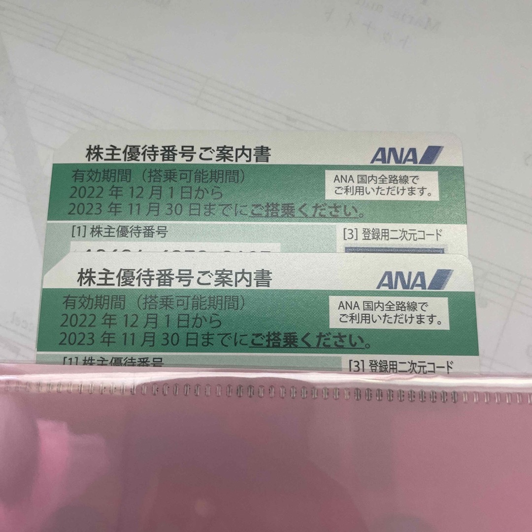 ★ANA全日空⚫︎株主優待2枚⚫︎23年11月30日迄⚫︎送料無料