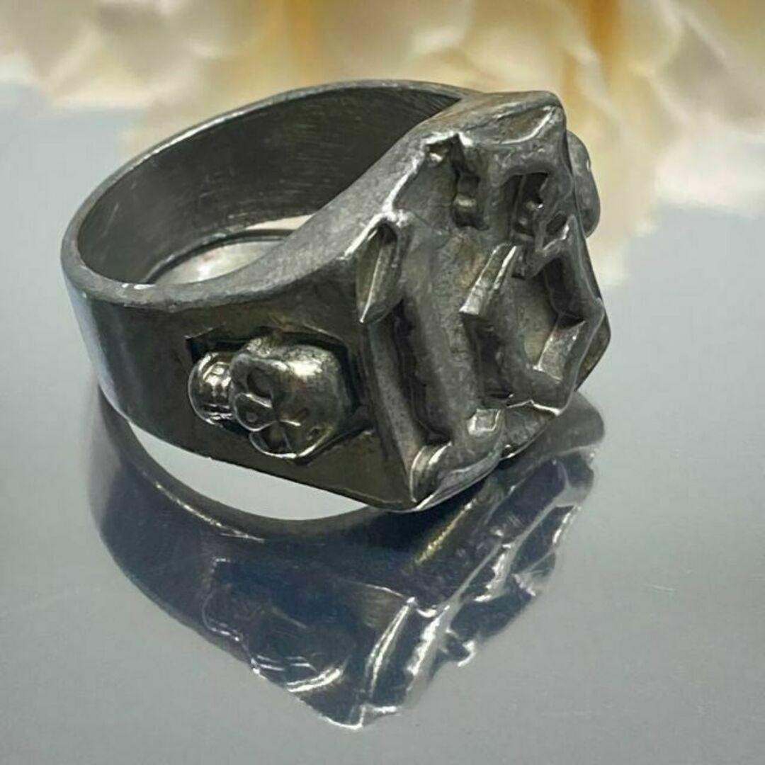 スカル リング 13 指輪 アンティーク シルバー キリスト 髑髏 29号 メンズのアクセサリー(リング(指輪))の商品写真