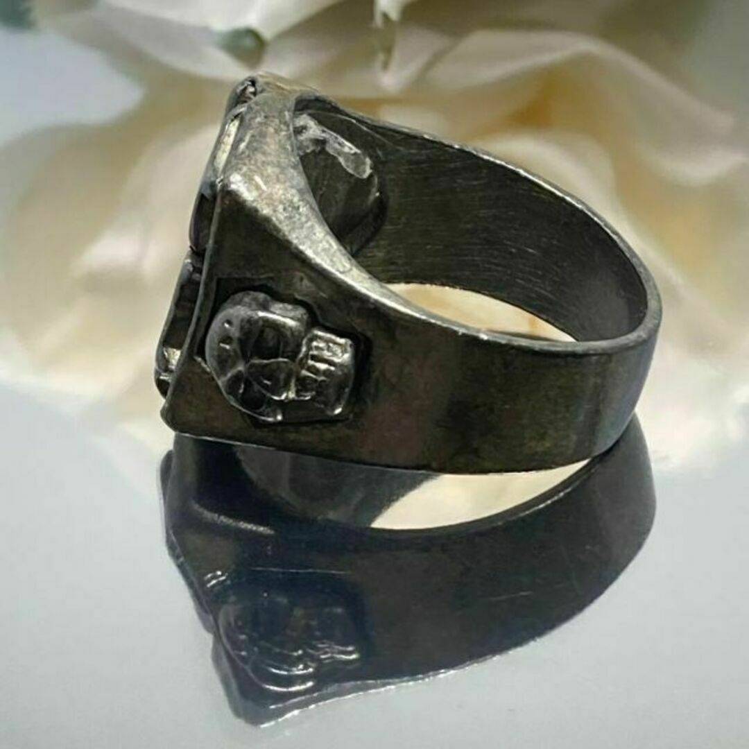 スカル リング 13 指輪 アンティーク シルバー キリスト 髑髏 29号 メンズのアクセサリー(リング(指輪))の商品写真