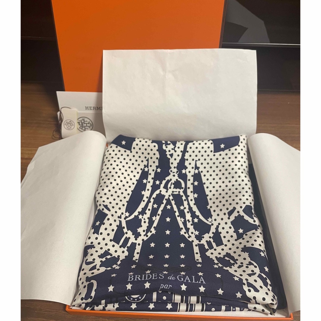 専用)エルメス・バンダナカレ55・ネイビー 専用)エルメス・バンダナカレ55・ネイビー
