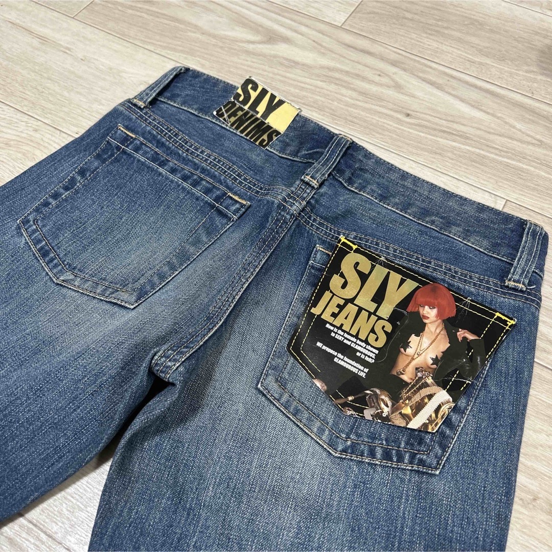 SLY - SLY フレアデニムパンツ moussy rienda resexxyの通販 by saku