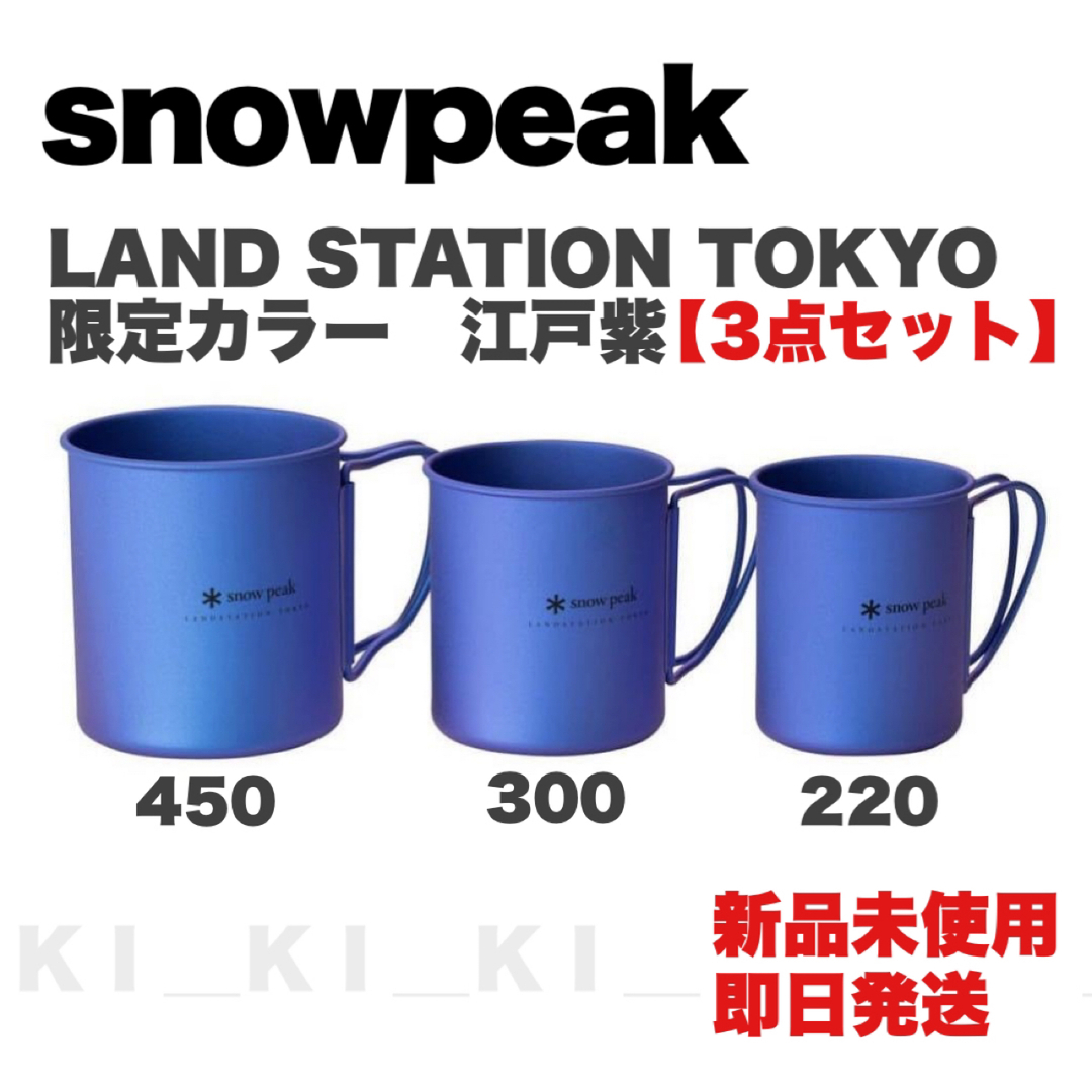 スノーピーク 東京限定　江戸紫雪峰マグカップ&スプーンセット新品