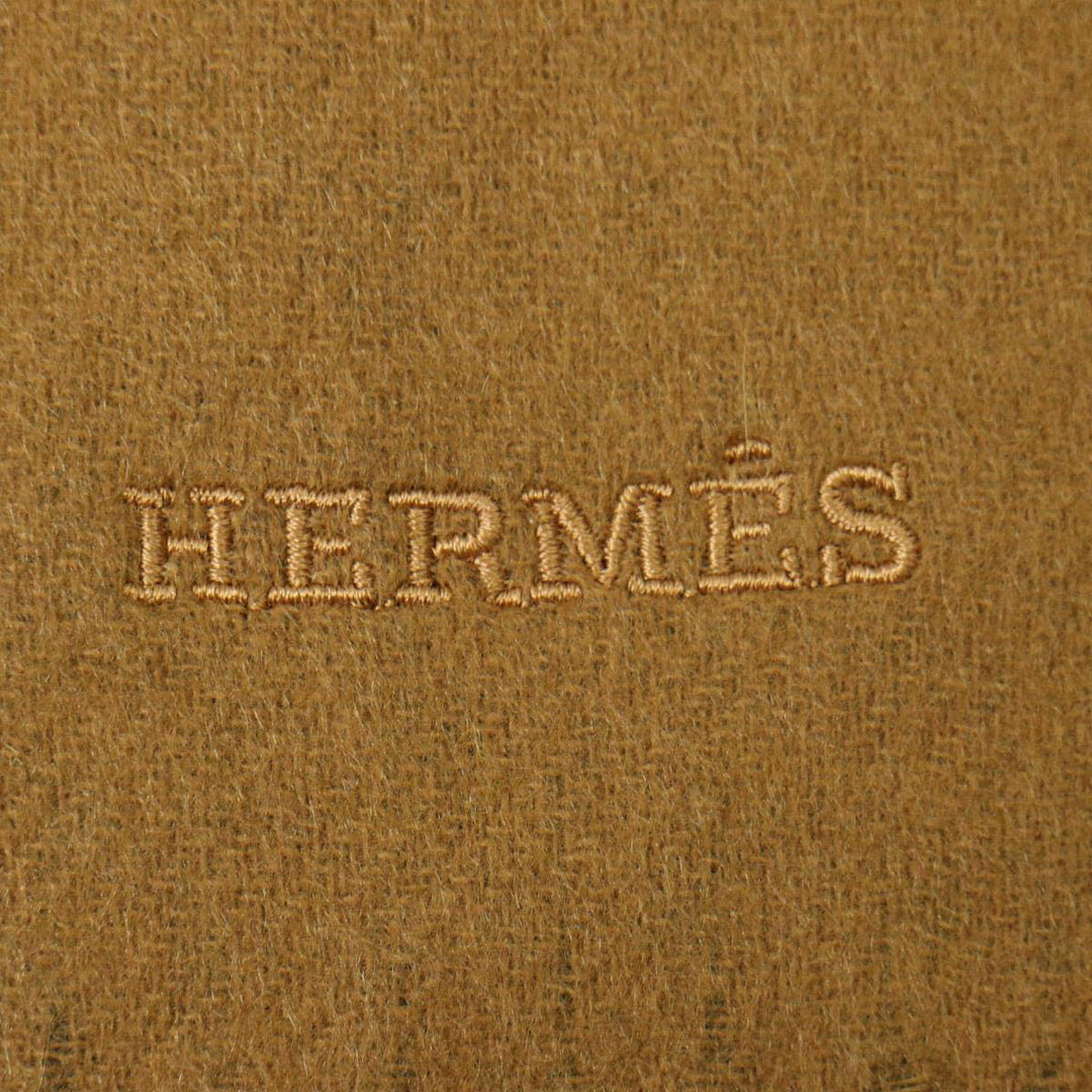 エルメス カシミヤ マフラー ユニセックス ブラウン ネイビー HERMES [未使用品]  【アパレル・小物】 4