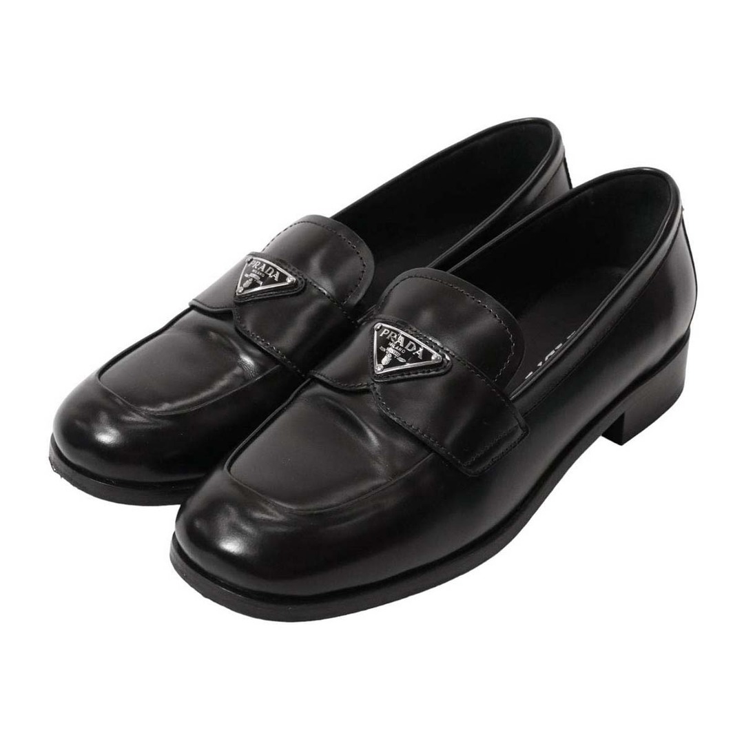 PRADA プラダ靴 チョコレートブラッシュドレザー ローファー 39 入手