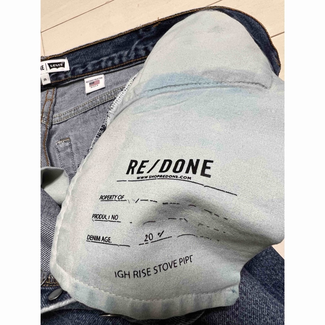 RE/DONE LEVI'S ハイライズ ストーブパイプ ジーンズ 25 6