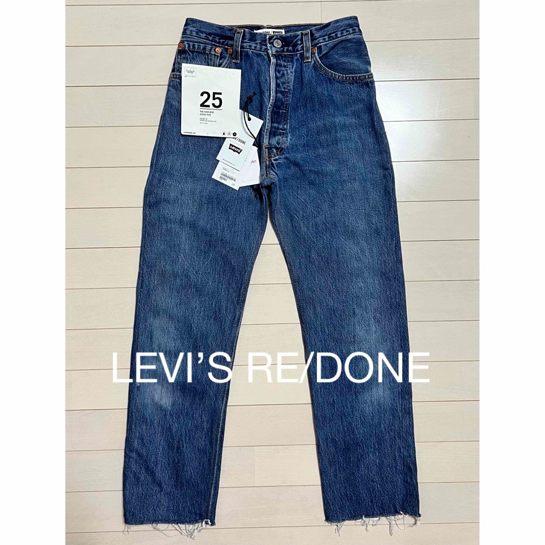 RE/DONE LEVI'S ハイライズ ストーブパイプ ジーンズ 25