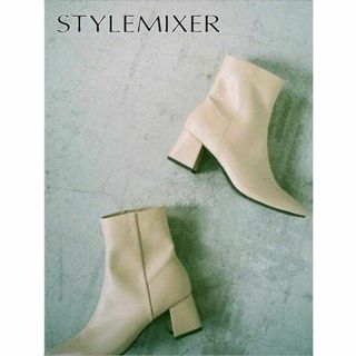 STYLEMIXER スクエアトゥ ミドルブーツ スタイルミキサー(ブーツ)