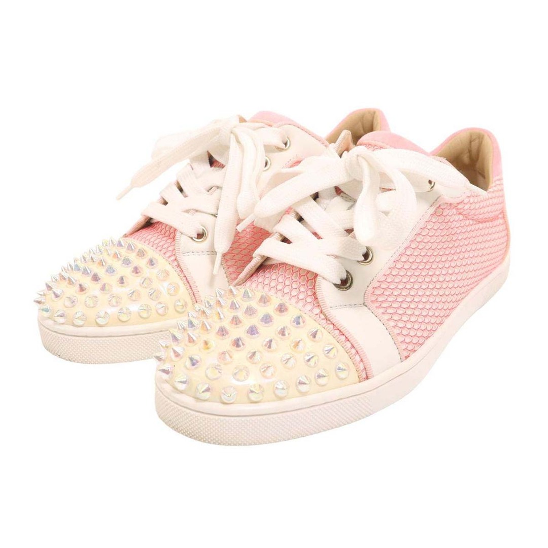 クリスチャンルブタン ルイスジュニア オーロラ スパイク スニーカー レディース ホワイト レッド Christian Louboutin 【中古】 【アパレル・小物】 | フリマアプリ ラクマ