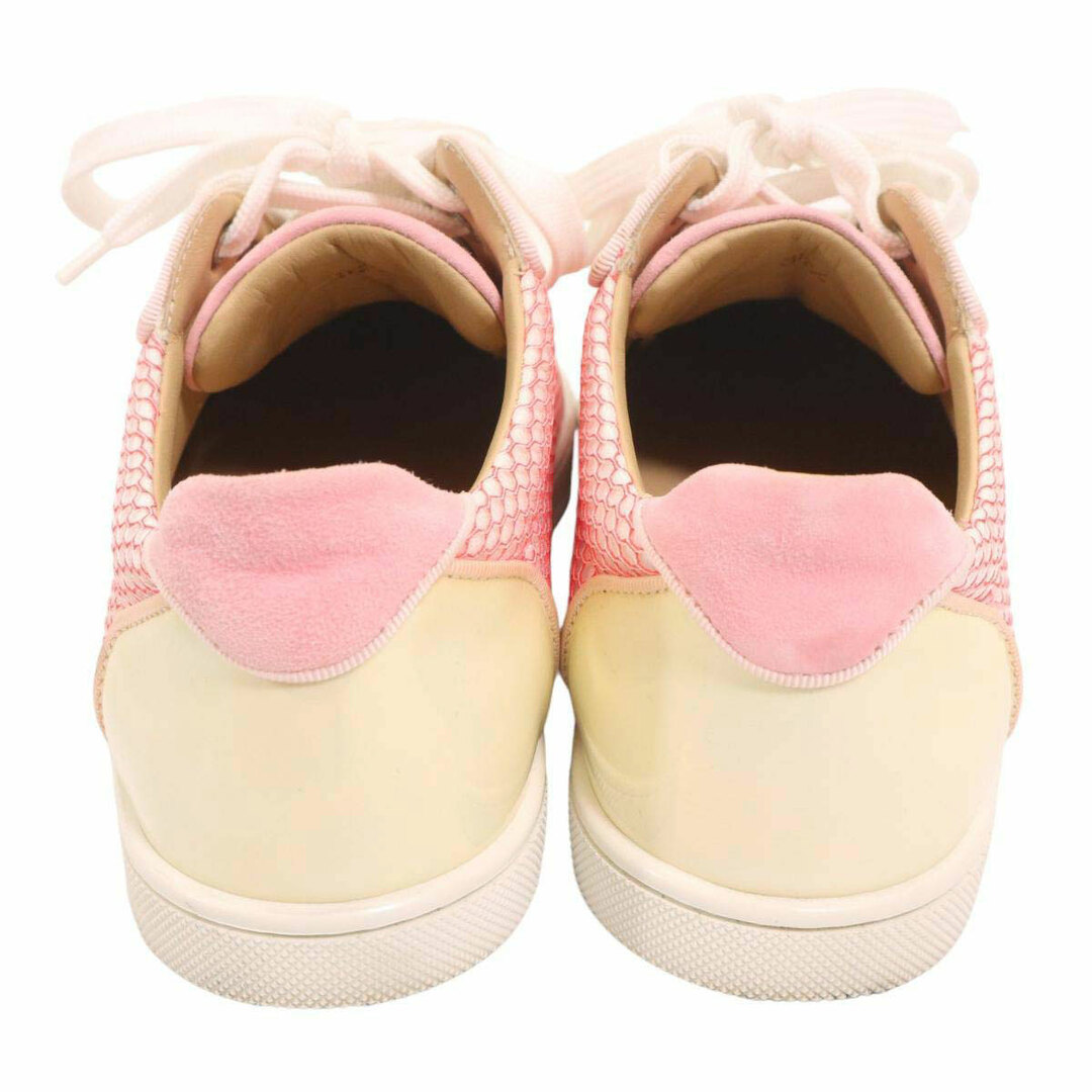 クリスチャンルブタン ルイスジュニア オーロラ スパイク スニーカー レディース ホワイト レッド Christian Louboutin 【中古】 【アパレル・小物】