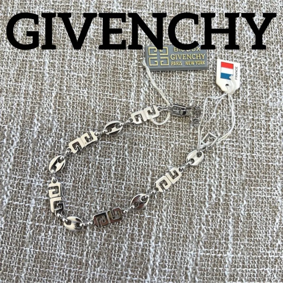 新品未使用！GIVENCHY  ジバンシー  ロゴデザインブレスレット シルバー