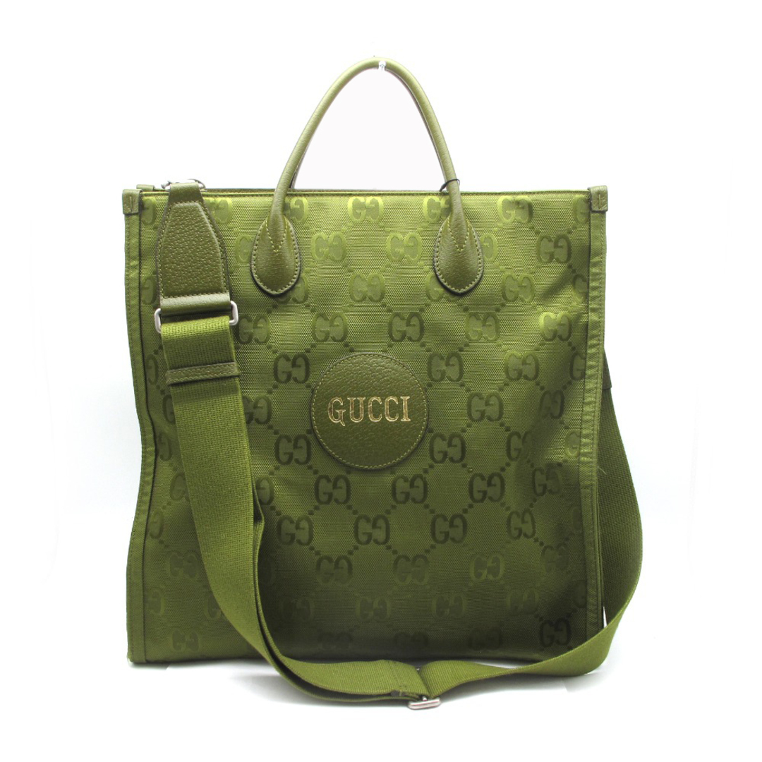 Gucci(グッチ)のGUCCI (グッチ) OFF THE GRID ミディアムトートバッグ 696043 日本限定 GGナイロン レザー フォレストグリーン 2WAY ショルダーバッグ 斜め掛け クロスボディ メンズ メンズのバッグ(トートバッグ)の商品写真