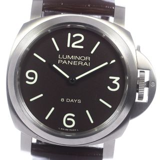 パネライ(PANERAI)のパネライ PANERAI PAM00562 ルミノール ベース 8デイズ 手巻き メンズ 内箱・保証書付き_778135(腕時計(アナログ))