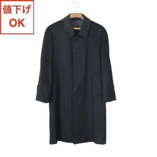 M44【新品同様】カシミヤコート A4 メンズ M チャコール ★未使用に近い★(ステンカラーコート)