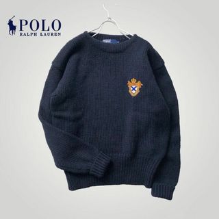 定価¥6900新品未使用タグ付　POLO ニットセーター　L ネイビー　bCS