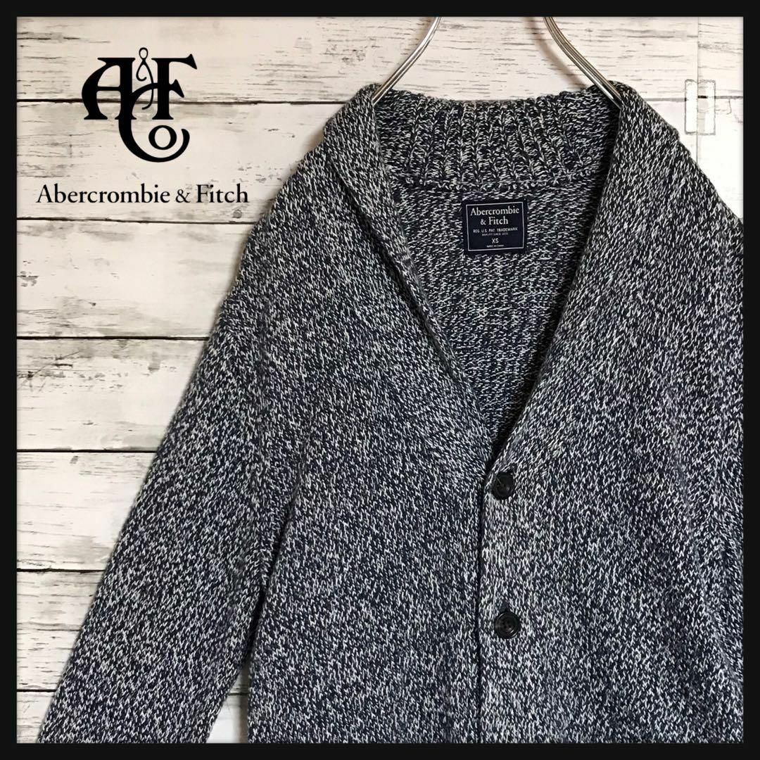 Abercrombie&Fitch(アバクロンビーアンドフィッチ)の【タグ付き未使用品】アバクロンビー＆フィッチ　ニットカーディガン　美品F697 メンズのトップス(カーディガン)の商品写真