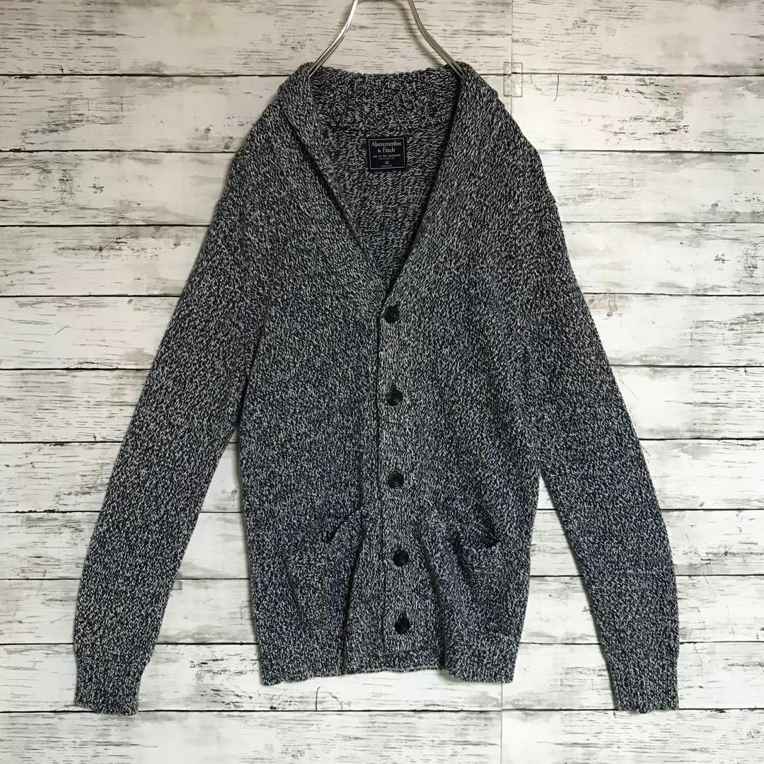 Abercrombie&Fitch(アバクロンビーアンドフィッチ)の【タグ付き未使用品】アバクロンビー＆フィッチ　ニットカーディガン　美品F697 メンズのトップス(カーディガン)の商品写真