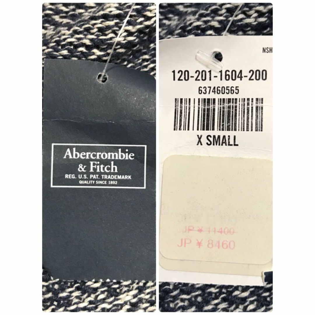 Abercrombie&Fitch(アバクロンビーアンドフィッチ)の【タグ付き未使用品】アバクロンビー＆フィッチ　ニットカーディガン　美品F697 メンズのトップス(カーディガン)の商品写真