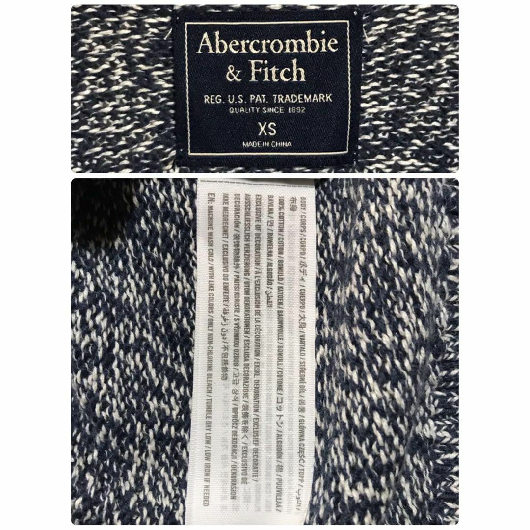 Abercrombie&Fitch(アバクロンビーアンドフィッチ)の【タグ付き未使用品】アバクロンビー＆フィッチ　ニットカーディガン　美品F697 メンズのトップス(カーディガン)の商品写真