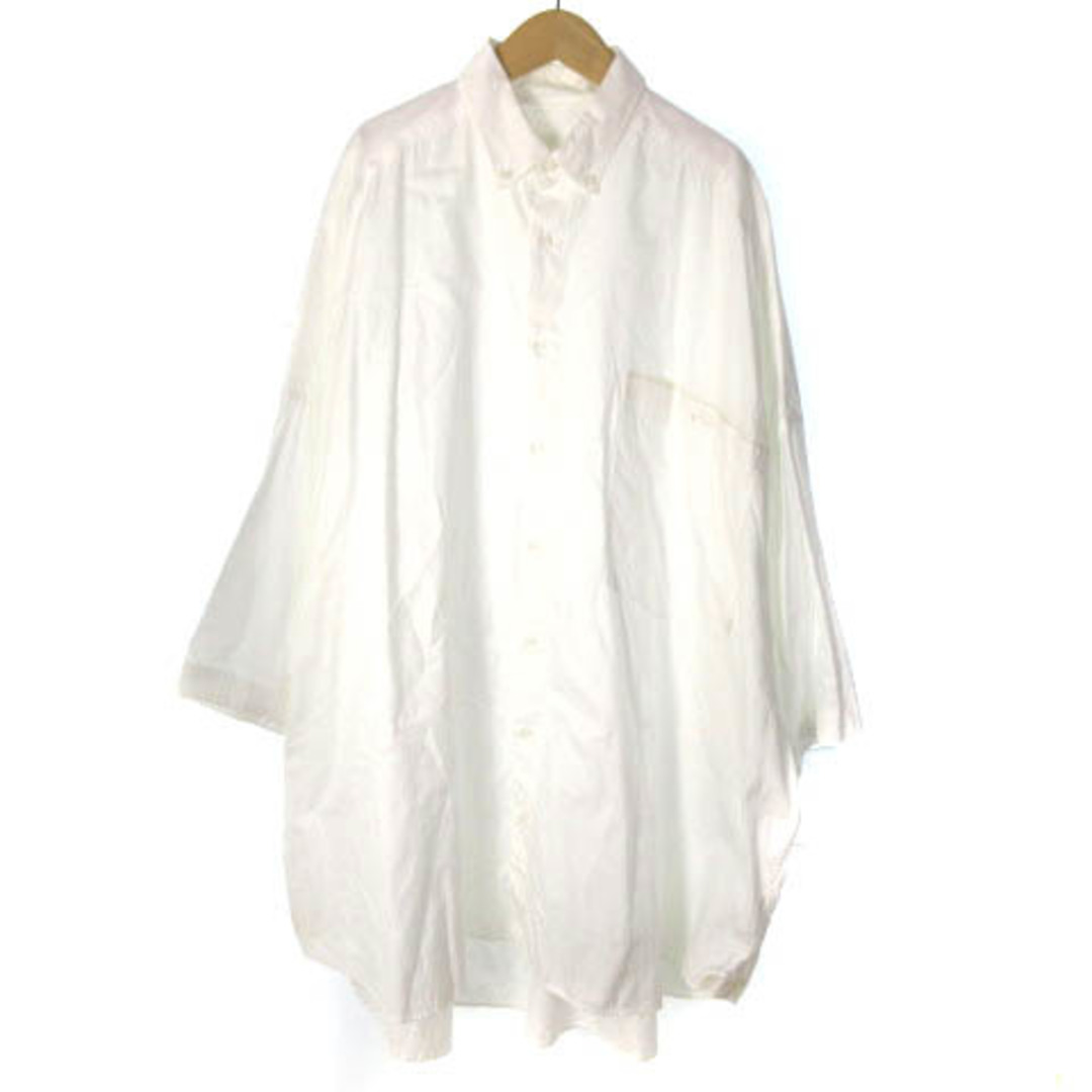 ロトル 近年モデル オーバーシャツ ボタンダウン 半袖 白 ホワイト 3