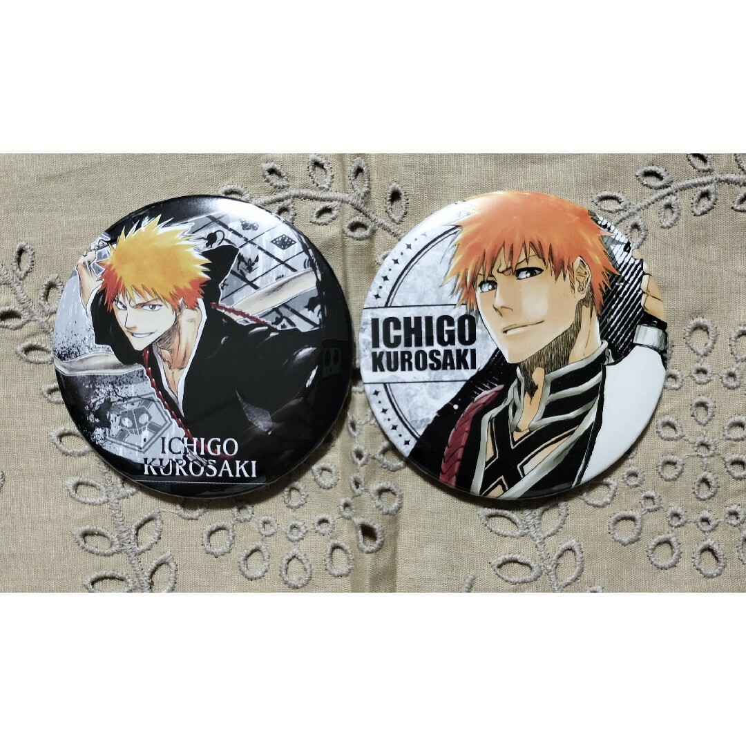 BLEACH COLLECTION缶バッジ 黒崎一護  2点  WJ50周年展