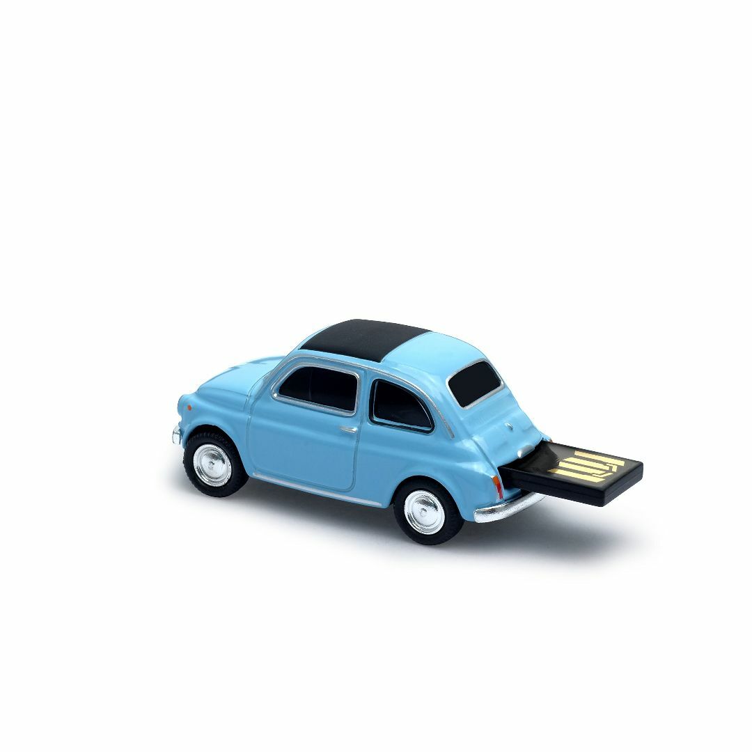 【特価商品】オートドライブ USBメモリー Fiat 500 Old ブルー 1 3