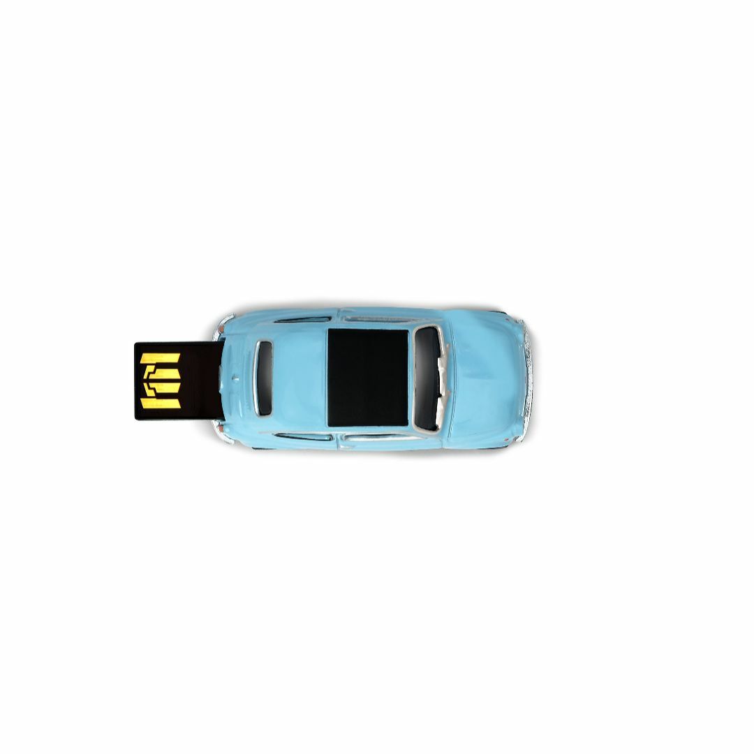 【特価商品】オートドライブ USBメモリー Fiat 500 Old ブルー 1 6