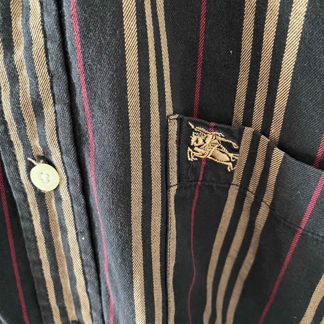 BURBERRY - 【レアカラー】Burberryバーバリーストライプシャツメンズ