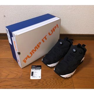 リーボック(Reebok)の24cm 良品 REEBOK INSTA PUMP FURY OG 黒 ブラック(スニーカー)