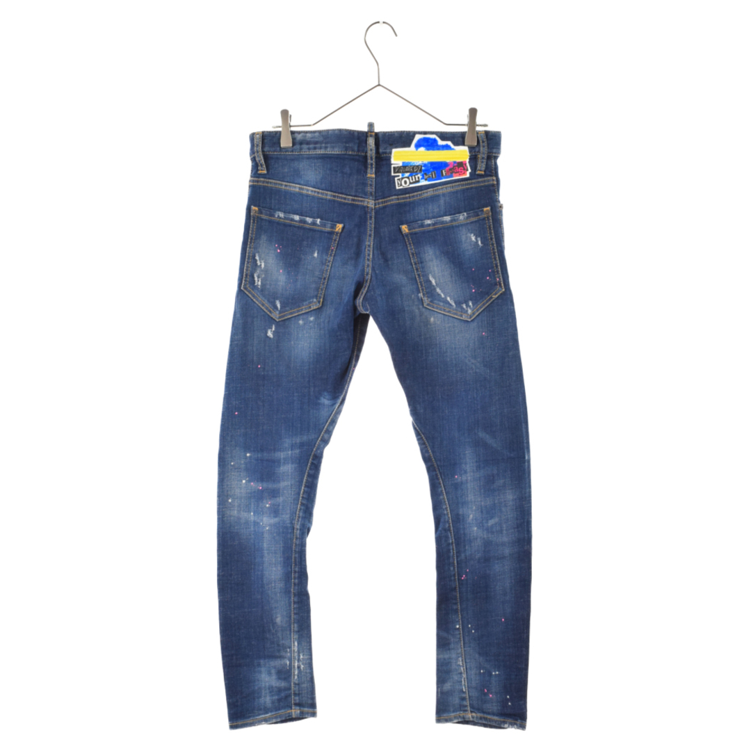 DSQUARED2 ディースクエアード 19SS Sexy Twist Jean ペイントダメージ加工デニムパンツ S74LB0541 1