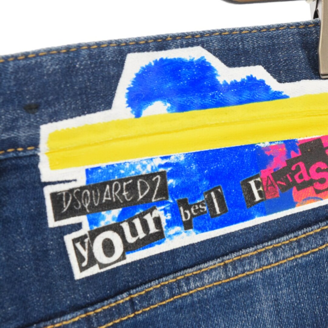 DSQUARED2 ディースクエアード 19SS Sexy Twist Jean ペイントダメージ加工デニムパンツ S74LB0541 2