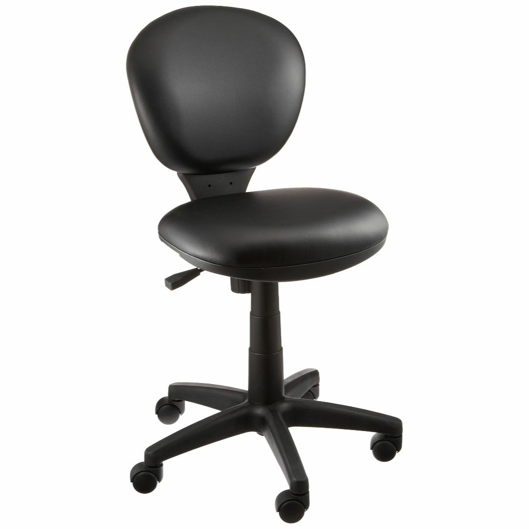 【色: ブラック】ナカバヤシ 抗菌レザーオフィスチェア デスクチェア 椅子 ブラ