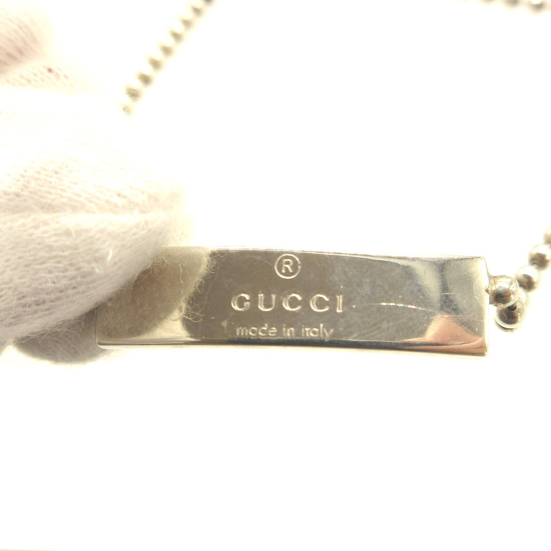 Gucci(グッチ)のグッチ 2連 ボールチェーン プレート シルバー925 シルバー ブレスレット 0211【中古】GUCCI レディースのアクセサリー(ブレスレット/バングル)の商品写真