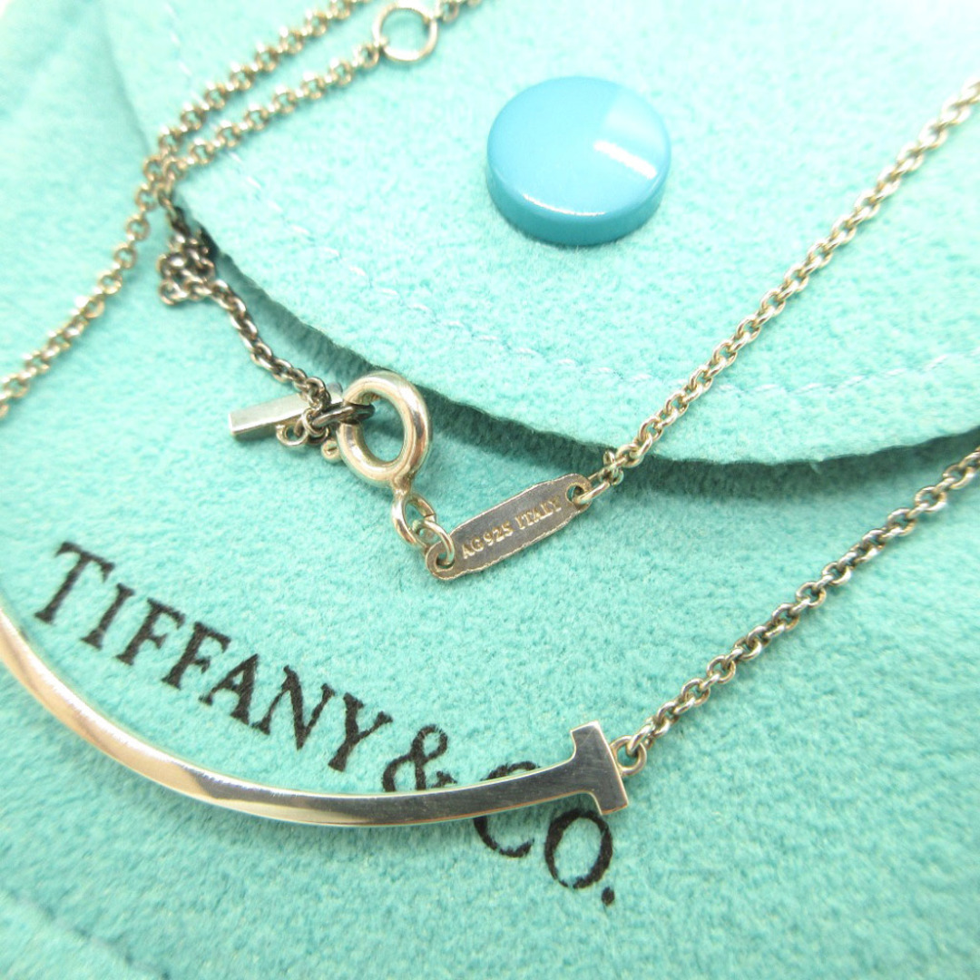 美品 ティファニー Tスマイル シルバー925 シルバー チェーン ネックレス 0154TIFFANY