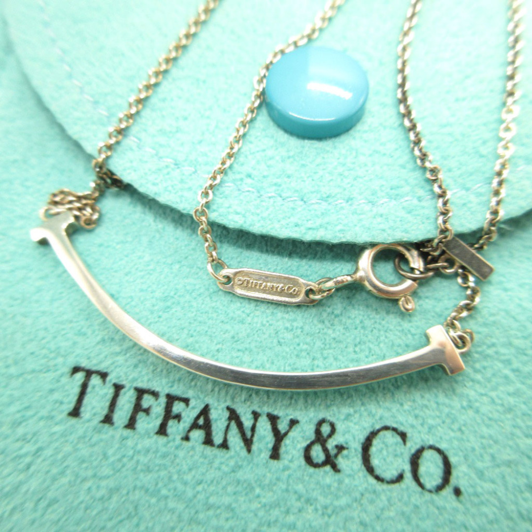 美品 ティファニー Tスマイル シルバー925 シルバー チェーン ネックレス 0154TIFFANY