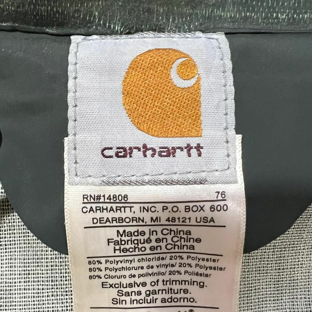 カーハート Carhartt PVCコーティング レインパーカー 雨具 8