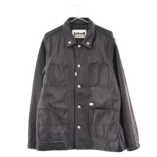 SCHOTT ショット ×THE CRIMIE LAMB LEATHER COVER ALL JACKET クライミー ラムレザージャケット ブラック CR1-C2B5-JK01